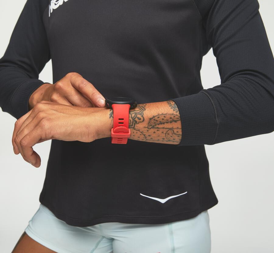 Top Hoka One One Mujer - Performance 3/4 Sleeve - Negras - DQE901283